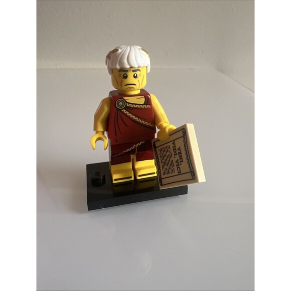 Lego Roman Emperor Series 9 Minifigure Julius Caesar Complete 71000 col133 - Picture 1 of 2